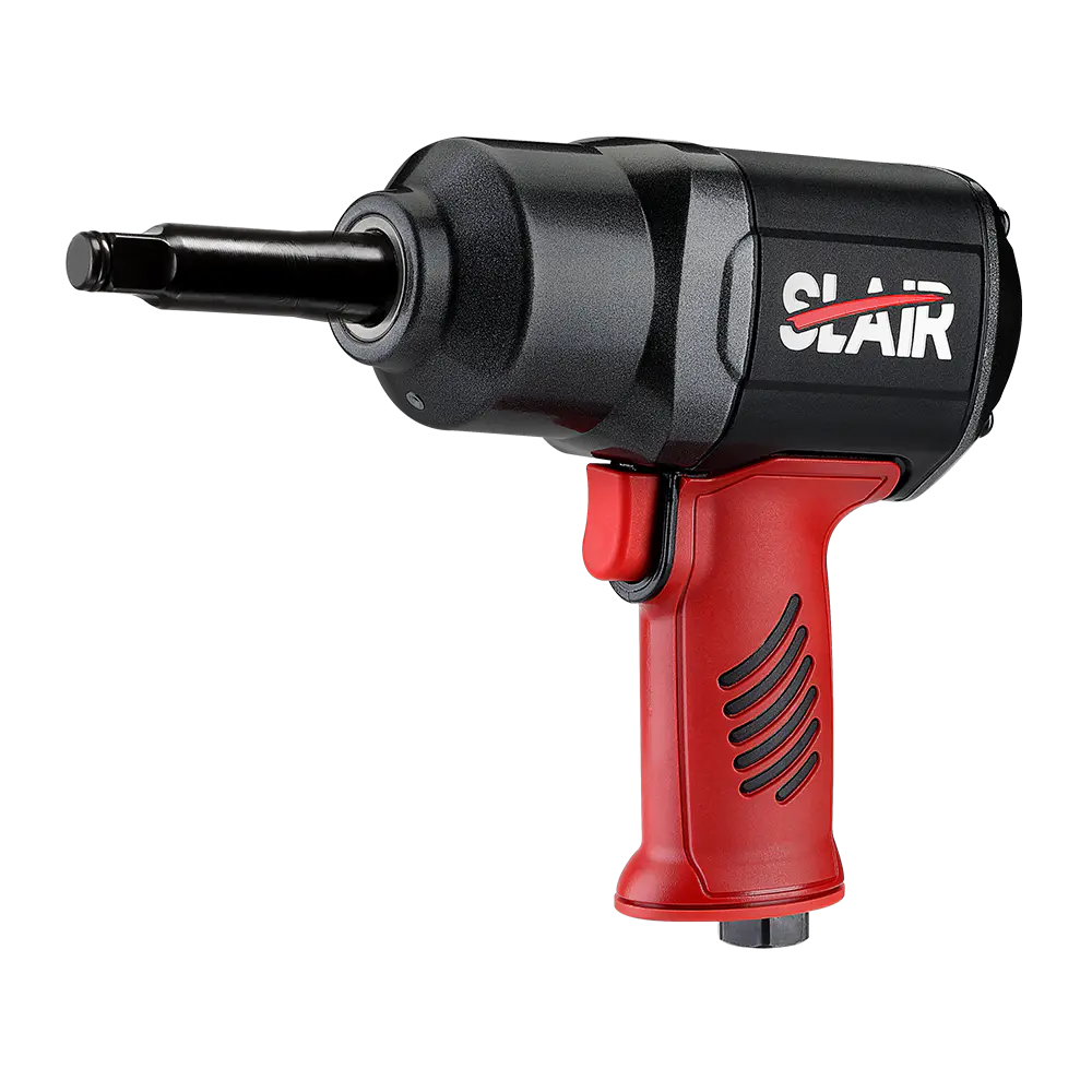 How do vibration levels of an air impact wrench affect its usability and user comfort?